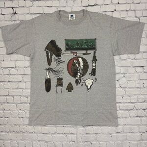 Vtg 90s Pocono Indian Museum T-Shirt Men’s Size XL Native American Kingstree